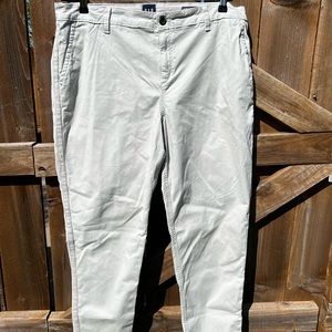 Gap Wide Leg Khaki Pants, Size 16